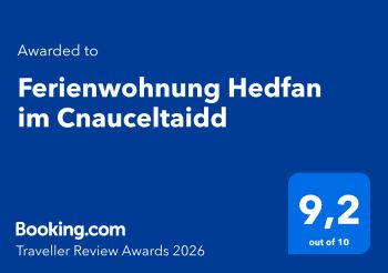 Traveller Review Avards 2023 - 9,8 Ferienwohnung "Hedfan" im Cnauceltaidd